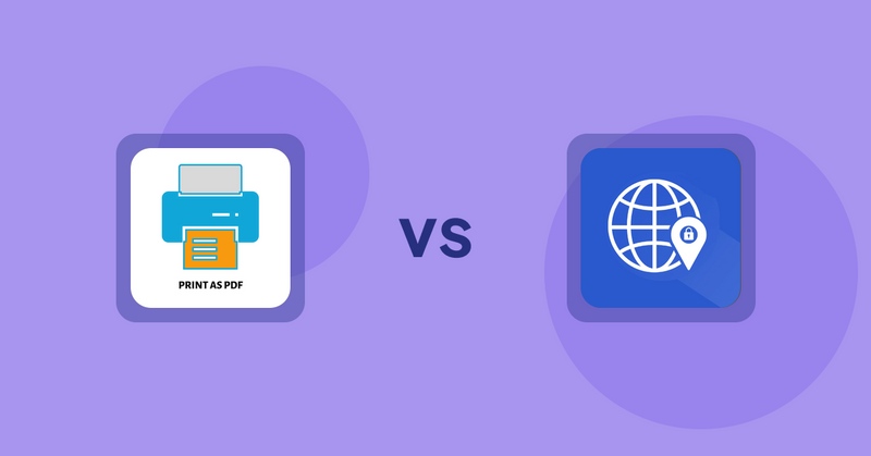 Shopify Product Display Apps: LitPDP ‑ Print as PDF vs Addify ‑ Country Restrictions