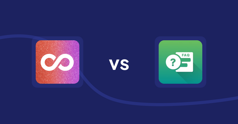Shopify Product Display Apps: Infinite Scroll Pro vs FAQ Expert: Product FAQ