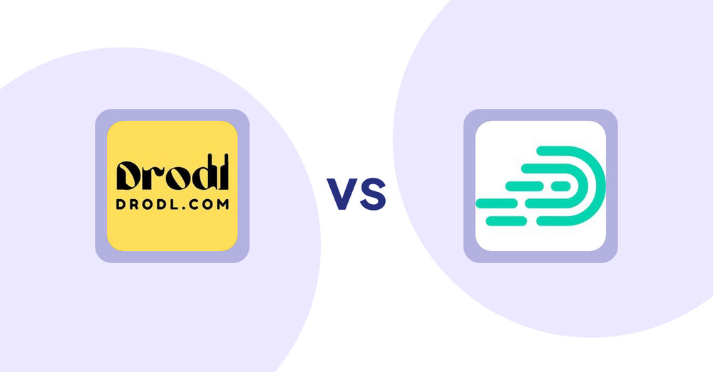 Shopify Product Display Apps: Drodl: Hide SoldOut Products vs Describely: Bulk Descriptions