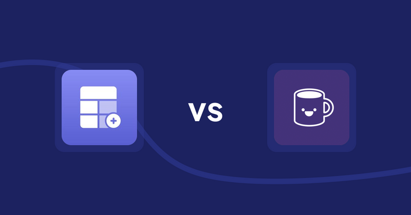 Shopify Product Display Apps: Eazy Specification Tags Table vs. Mugshot Bot