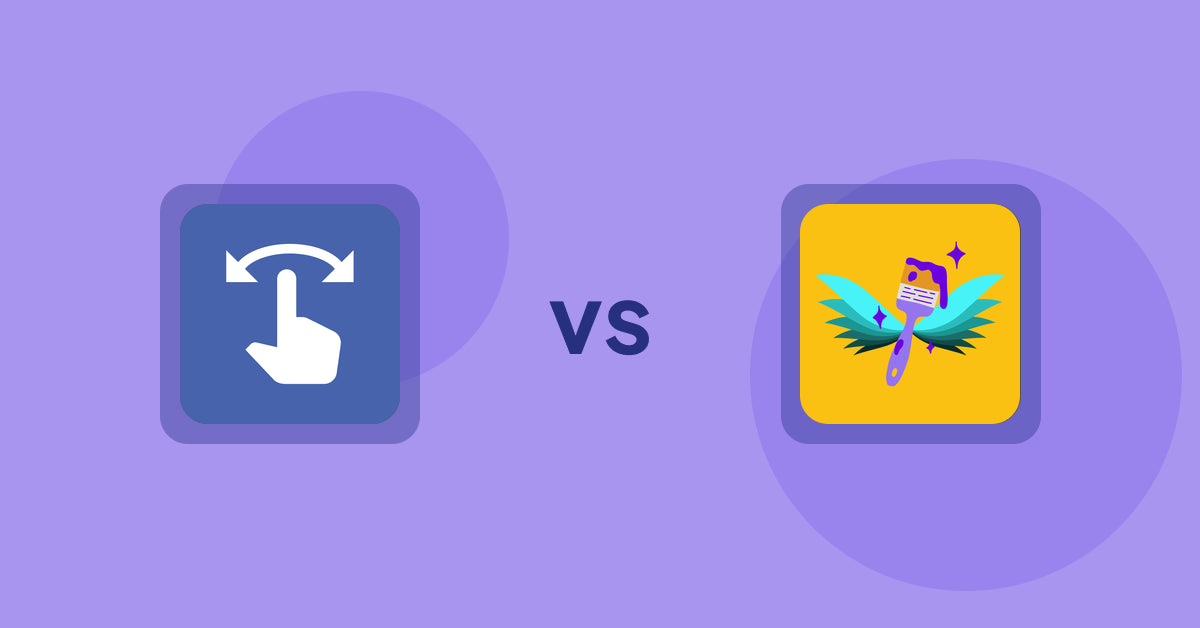 Shopify Product Display Apps: HypeSwipe: Swipes to Sales vs Badgfly ‑ Product Personalizer