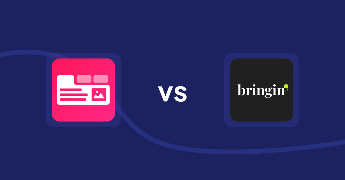 Shopify Product Display Apps: Tabs+ Product Descriptions vs Bringin