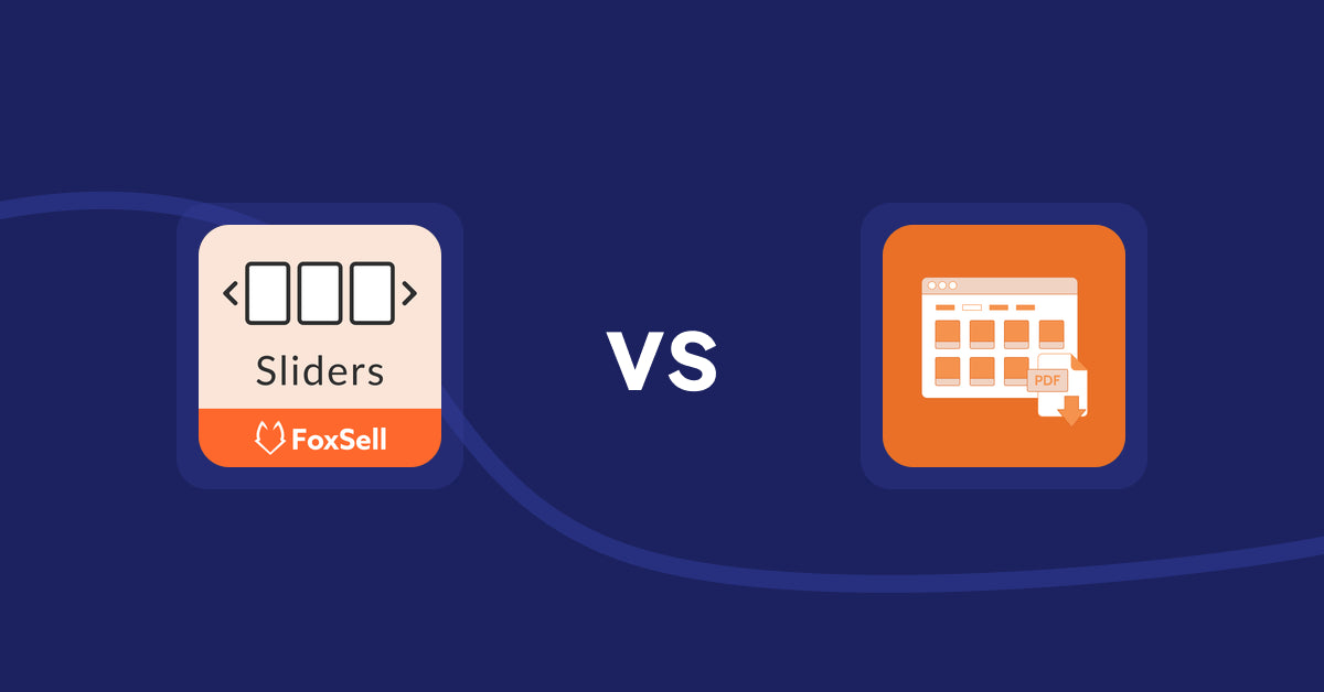 Shopify Product Display Apps: FoxSell Slider & Carousel vs. Meetanshi PDF Product Catalog