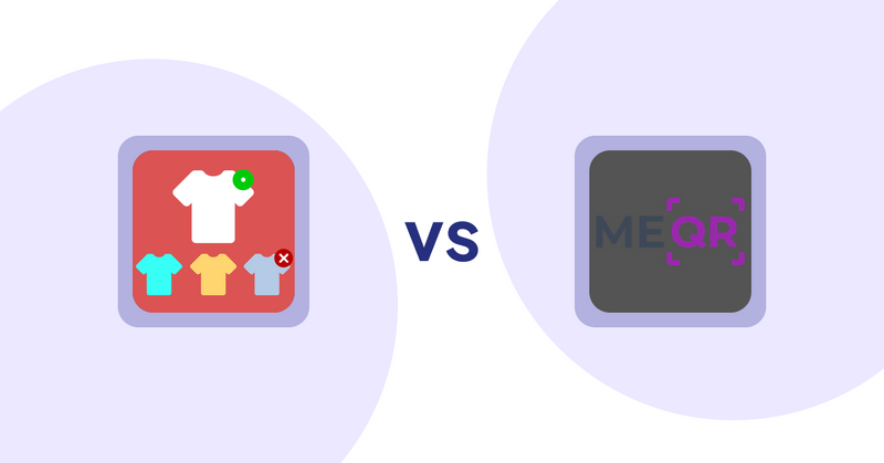 Shopify Product Display Apps: ST: Product & Collection Sort vs ME‑QR