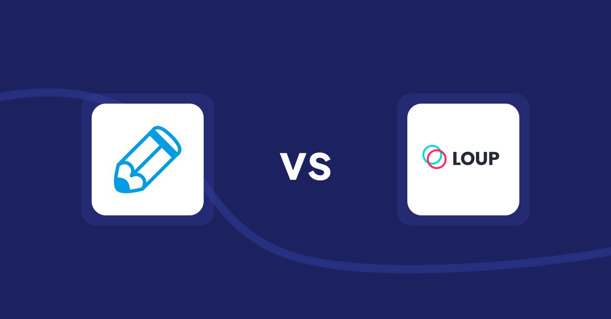 Shopify Product Display Apps: Writer Sofia vs Loup: Sell on Instagram