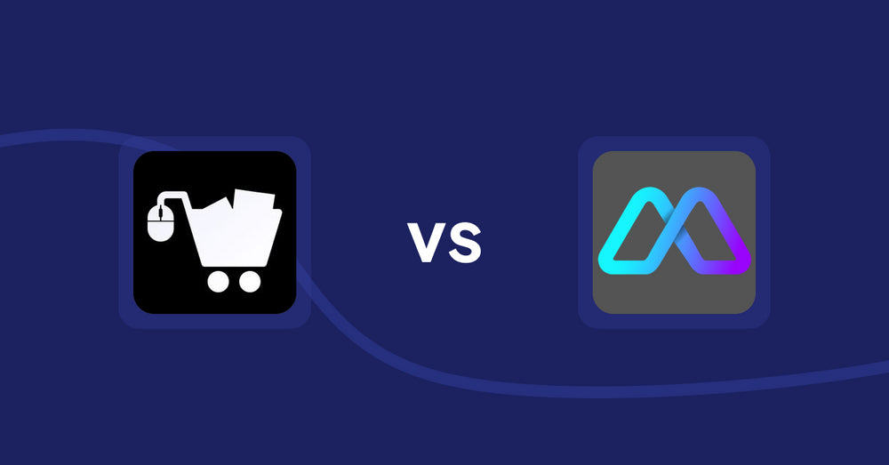 Shopify Product Display Apps: LM Add To Cart Sticky vs Metadrob: Create Virtual Store