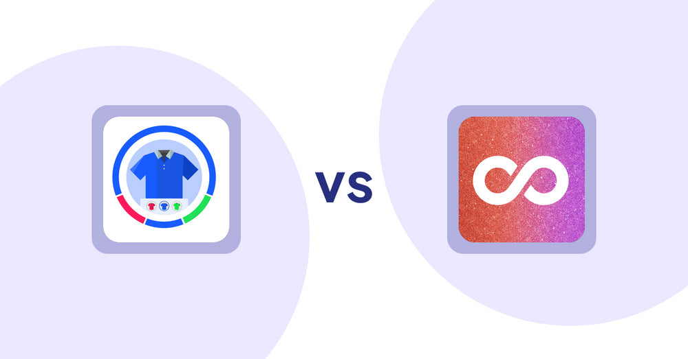 Shopify Product Display Apps: EVS ‑ Easy Variation Swatches vs Infinite Scroll Pro
