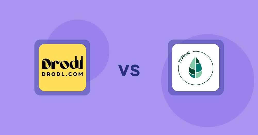 Shopify Product Display Apps: Drodl: Hide SoldOut Products vs Peftrust