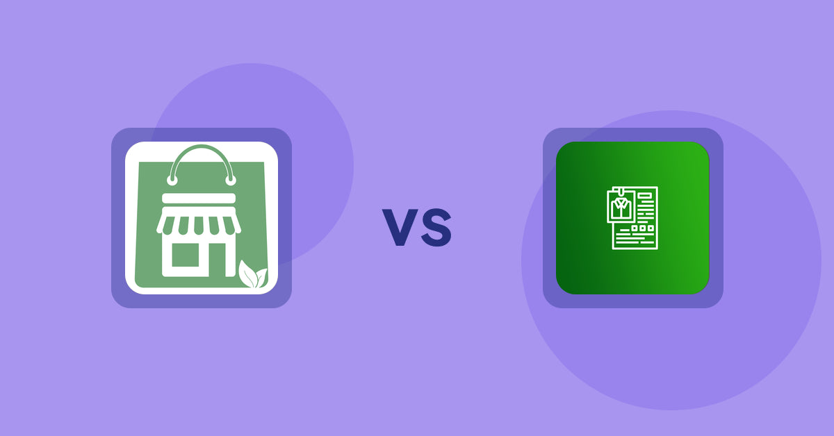 Shopify Product Display Apps: Greeniemart vs. OC Product Size Chart
