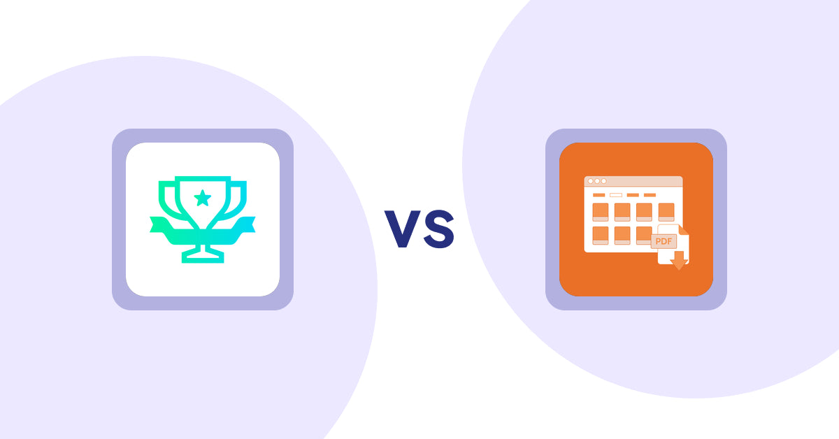 Shopify Product Display Apps: らくらくランキング表示アプリ｜リテリア Ranking vs Meetanshi PDF Product Catalog
