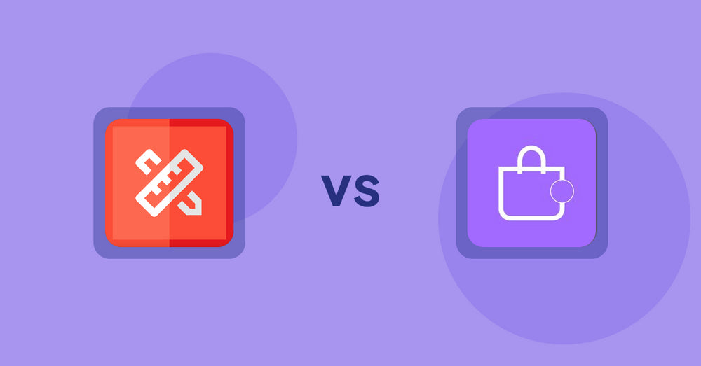 Shopify Product Display Apps: RT: Size Chart, Size Guide vs ShowMe: Product Showcases