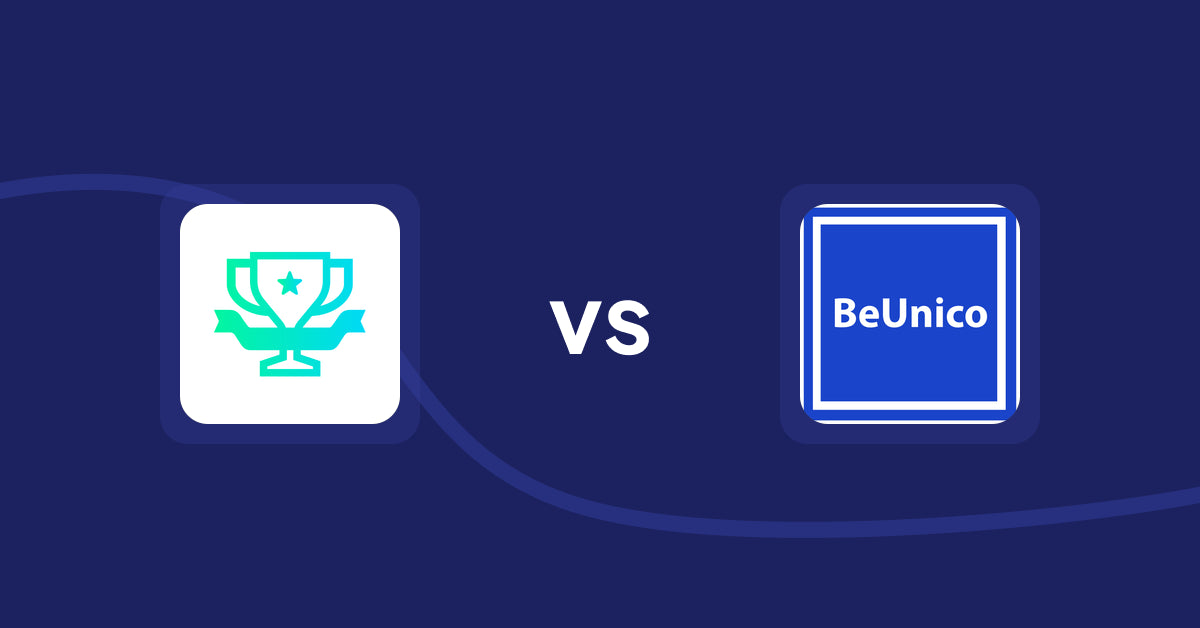 Shopify Product Display Apps: らくらくランキング表示アプリ｜リテリア Ranking vs BeUnico
