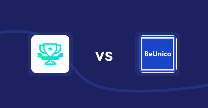 Shopify Product Display Apps: らくらくランキング表示アプリ｜リテリア Ranking vs BeUnico