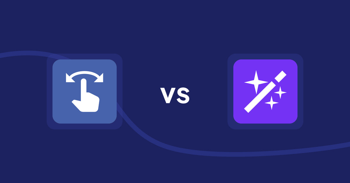 Shopify Product Display Apps: HypeSwipe: Swipes to Sales vs Magi ‑ AI Write Description