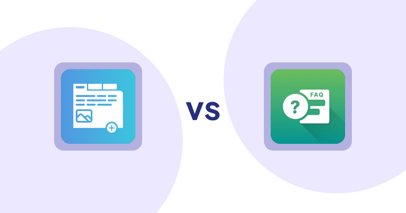 Shopify Product Display Apps: Advanced Product Tabs vs FAQ Expert: Product FAQ