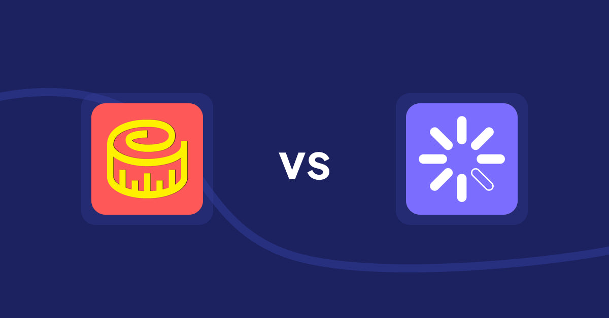 Shopify Product Display Apps: Snake Size Chart & Size Guide vs Quinn Shoppable Videos & Reels