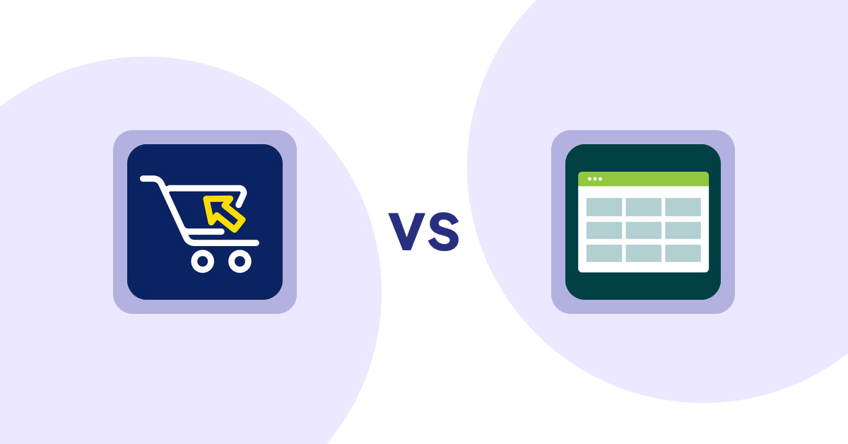 Shopify Product Display Apps: Swift B2B Cart / CSV Upload vs Product Table