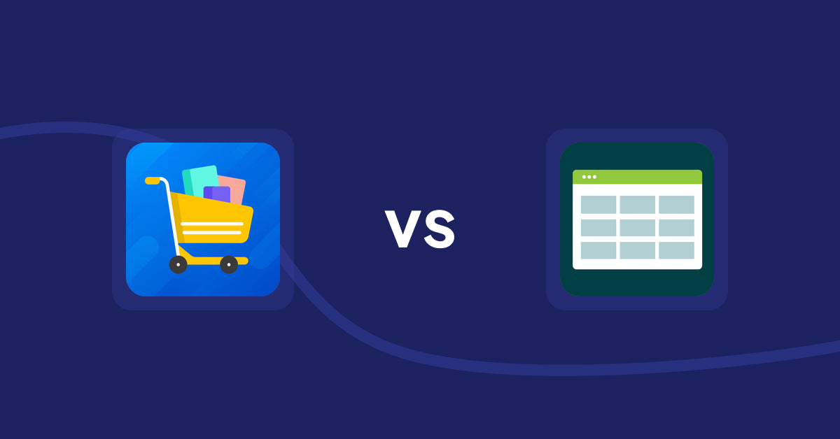 Shopify Product Display Apps: Prezen Wholesale Order vs. Product Table