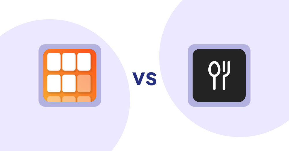 Shopify Product Display Apps: Scroll Bee ‑ Infinite Scroll vs ServeUp ‑ Restaurant Menu