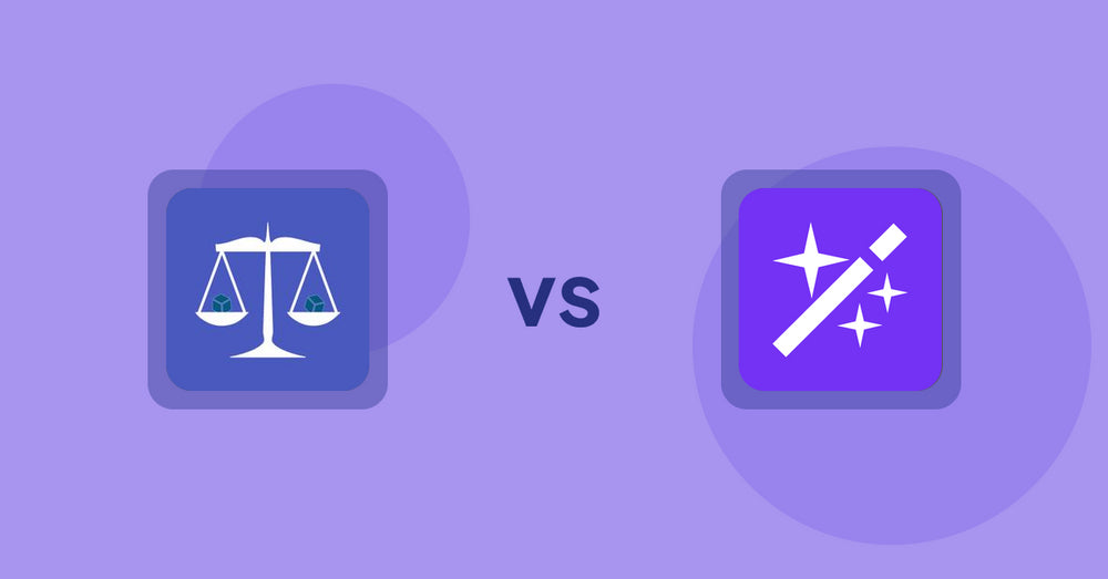 Shopify Product Display Apps: Equate ‑ Product Compare vs. Magi ‑ AI Write Description
