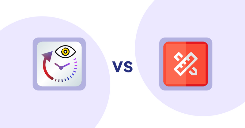 Shopify Product Display Apps: JustViewed ‑ Recently Products vs RT: Size Chart, Size Guide