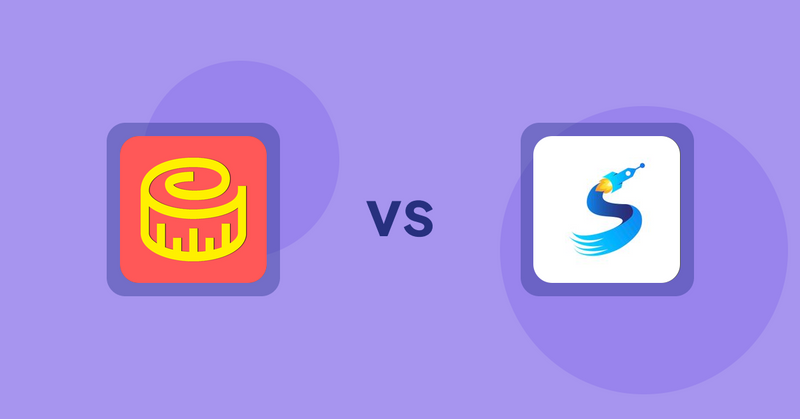Shopify Product Display Apps: Snake Size Chart & Size Guide vs Sortimize Collection Sort