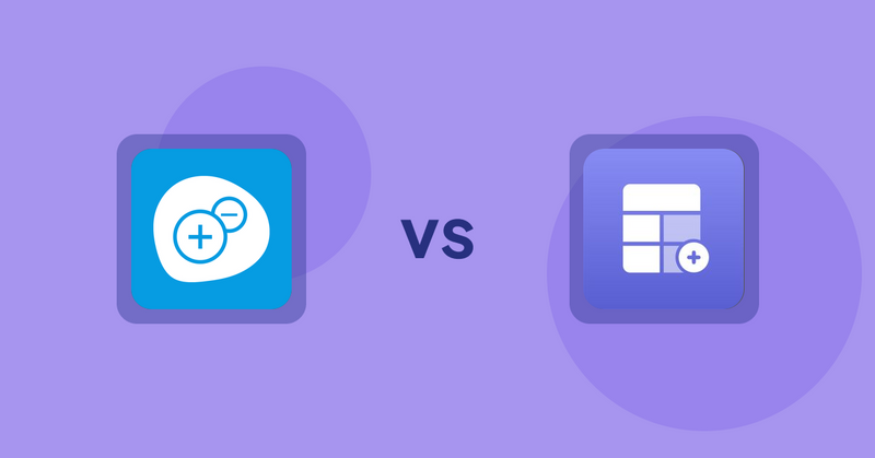 Shopify Product Display Apps: Extendons Quantity Selector vs Eazy Specification Tags Table