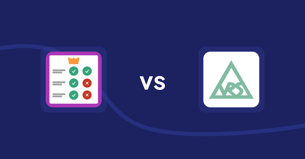 Shopify Product Display Apps: Pretty Comparison Tables vs VRSHOPii