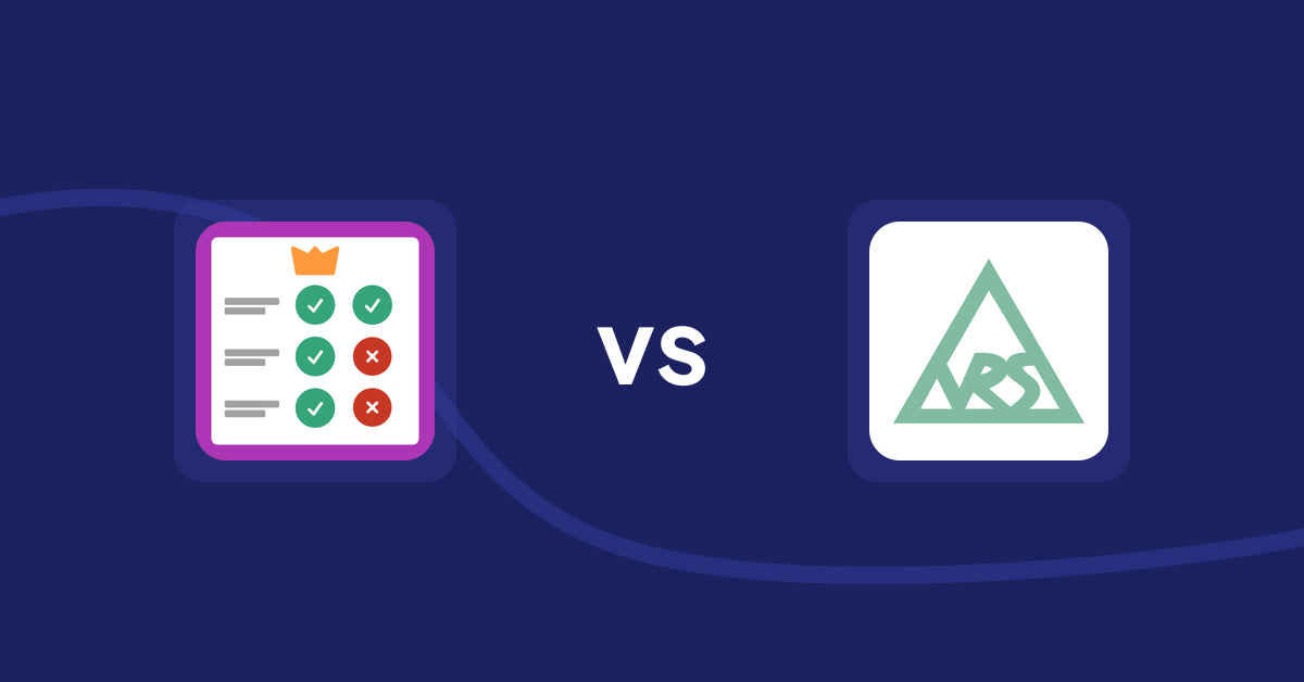 Shopify Product Display Apps: Pretty Comparison Tables vs VRSHOPii