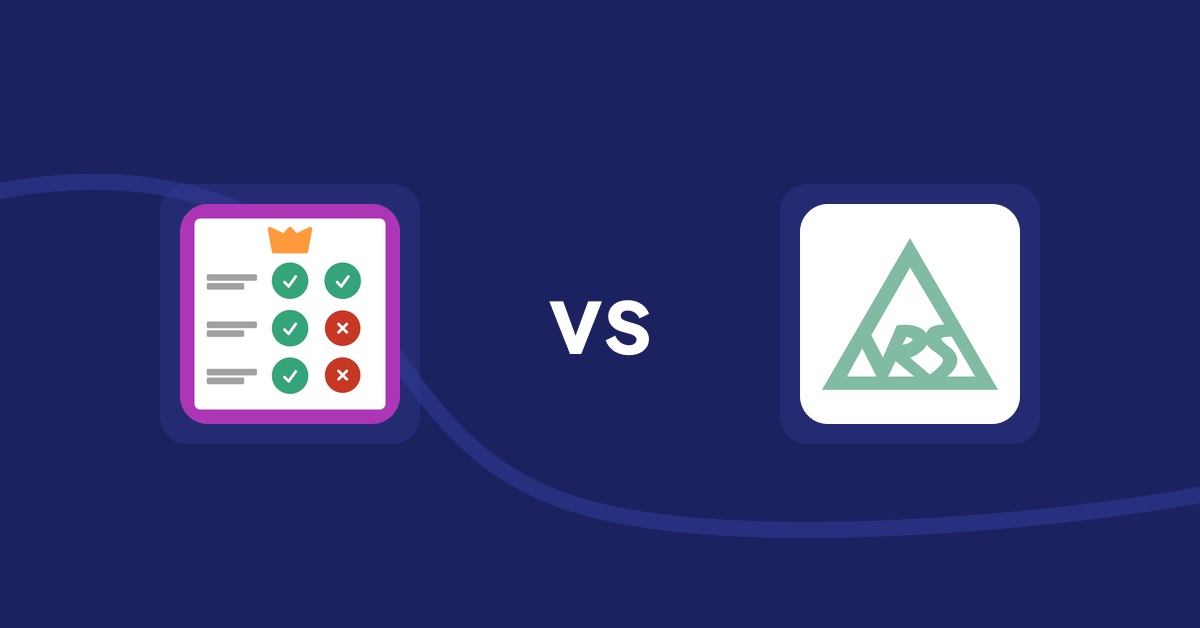 Shopify Product Display Apps: Pretty Comparison Tables vs VRSHOPii