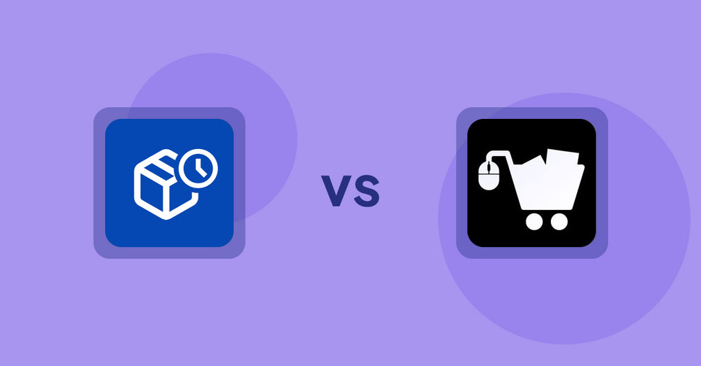 Shopify Product Display Apps: PreOrder Alpha vs LM Add To Cart Sticky