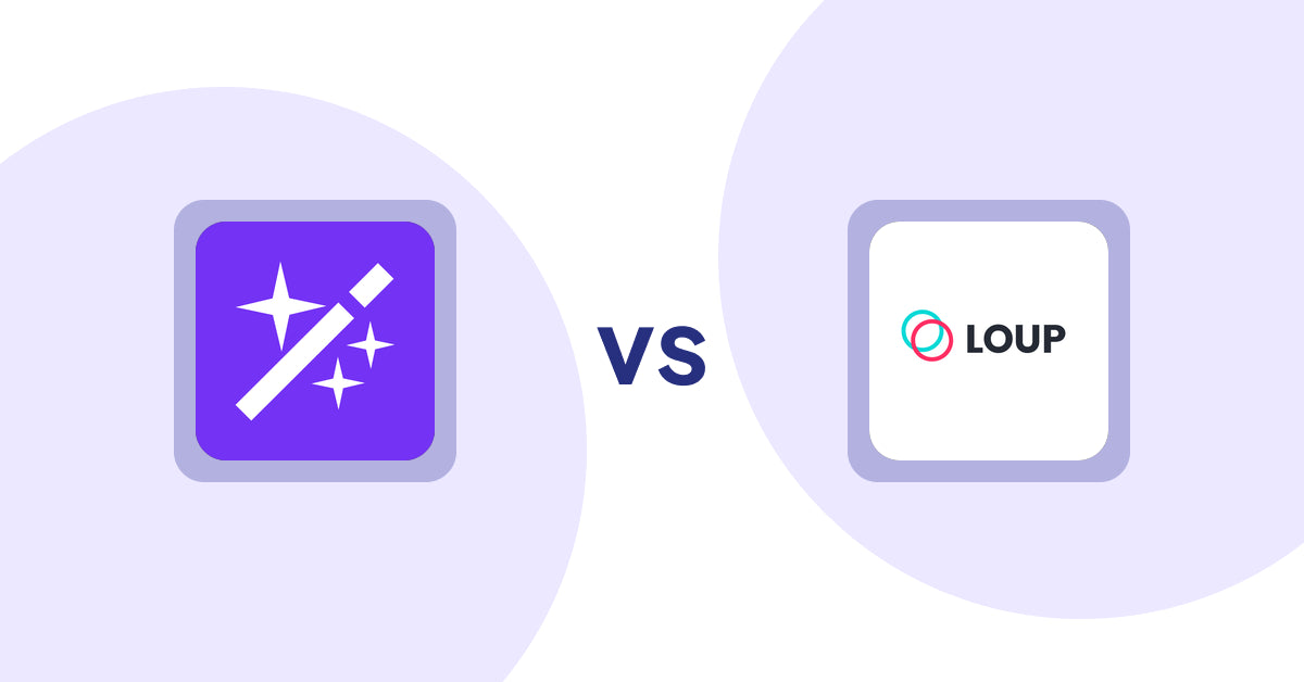 Shopify Product Display Apps: Magi ‑ AI Write Description vs Loup: Sell on Instagram