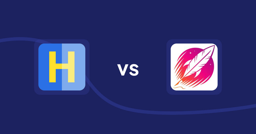 Shopify Product Display Apps: HiVar: Hide Sold Out Variants vs. Wordsmith: Content Generator
