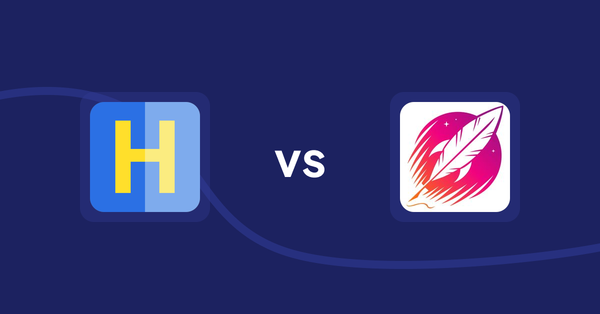 Shopify Product Display Apps: HiVar: Hide Sold Out Variants vs. Wordsmith: Content Generator