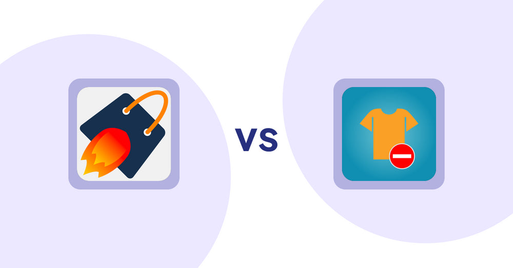 Shopify Product Display Apps: Cross Sell & Upsell Pro vs Products Unavailable