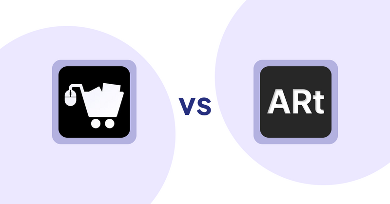 Shopify Product Display Apps: LM Add To Cart Sticky vs Wall Art Viewer AR