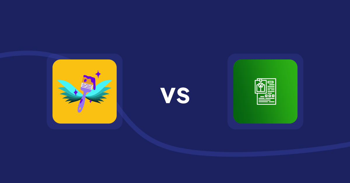 Shopify Product Display Apps: Badgfly ‑ Product Personalizer vs OC Product Size Chart