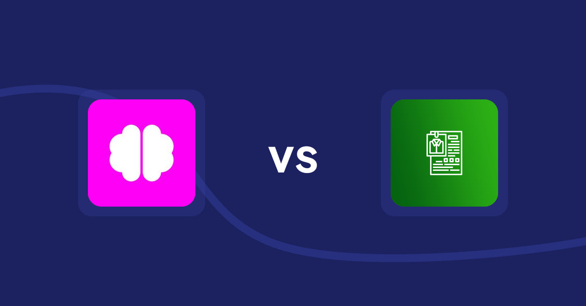Shopify Product display Apps: Brainy: AI SEO & Content Boost vs OC Product Size Chart