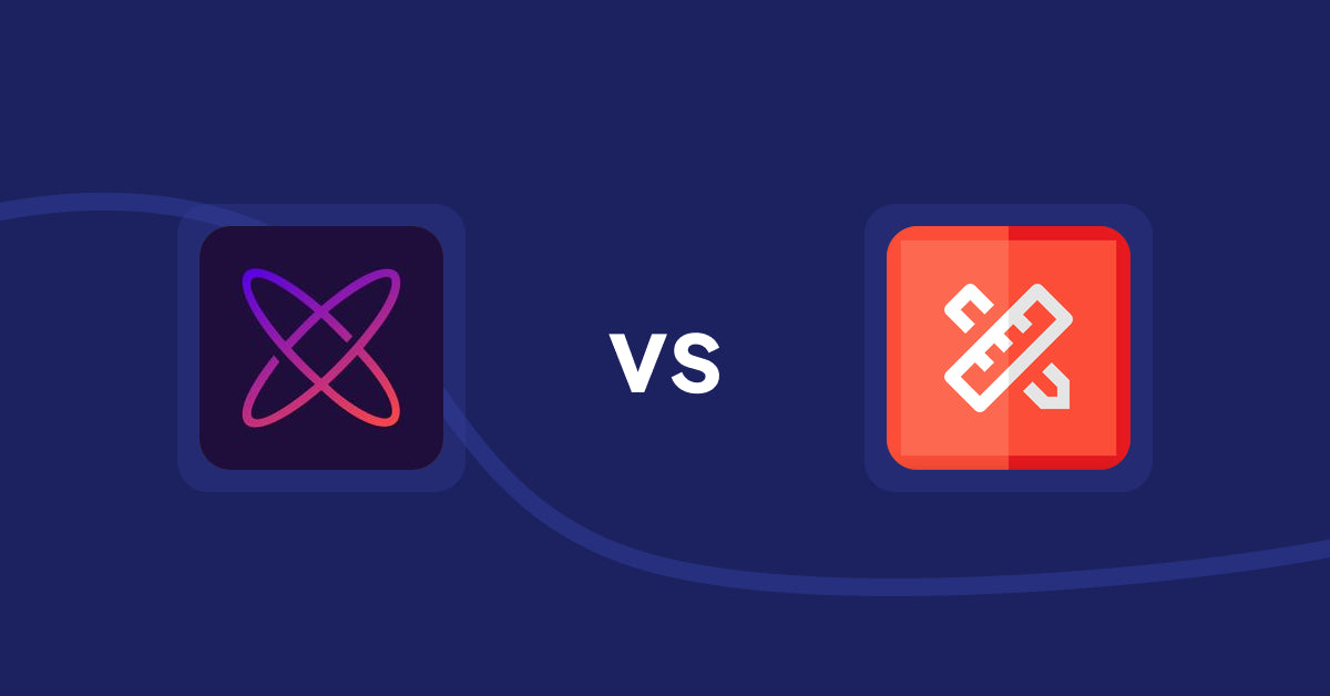 Shopify Product Display Apps: Meteor Mega Menu & Navigation vs RT: Size Chart, Size Guide