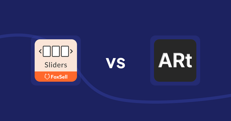 Shopify Product Display Apps: FoxSell Slider & Carousel vs Wall Art Viewer AR