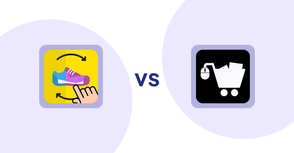 Shopify Product Display Apps: GG Quick View & Hover Slider vs. LM Add To Cart Sticky