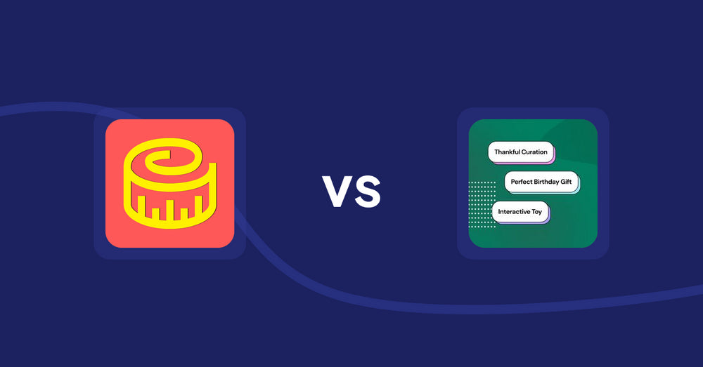 Shopify Product Display Apps: Snake Size Chart & Size Guide vs FeatureFrame ‑ Pretty Product