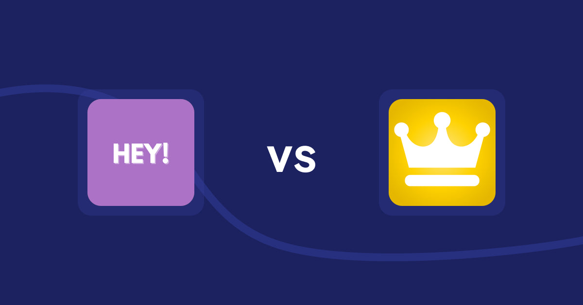 Shopify Product Display Apps: Hey! Product Page Banner& Text vs Awesome Ranking