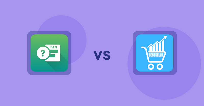 Shopify Product Display Apps: FAQ Expert: Product FAQ vs Bestsellr