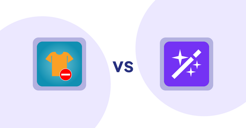 Shopify Product Display Apps: Products Unavailable vs. Magi ‑ AI Write Description