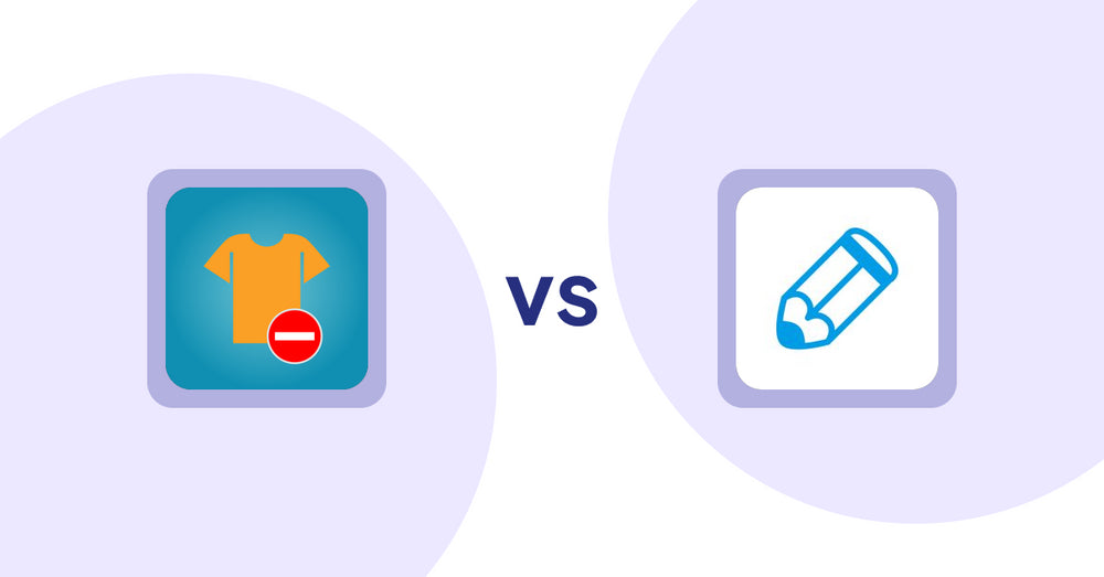 Shopify Product Display Apps: Products Unavailable vs Writer Sofia