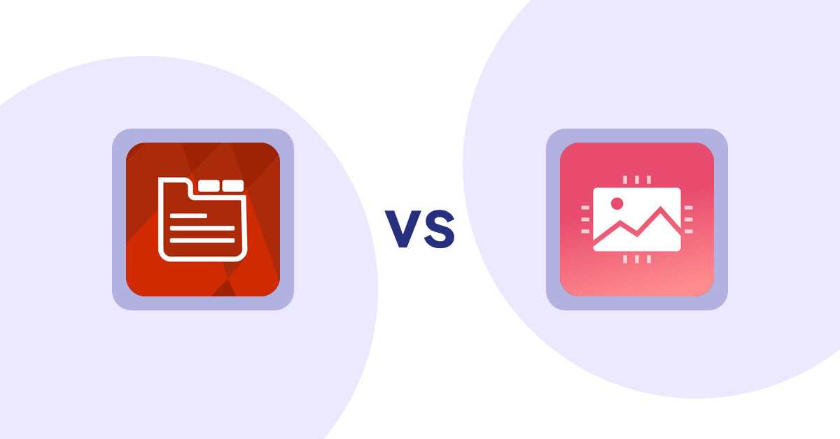 Shopify Product Display Apps: Tabs: SEO Product Tabs with AI vs. XO Image Styles