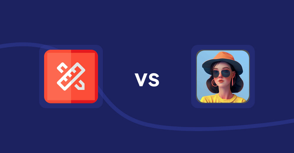 Shopify Product Display Apps: RT: Size Chart, Size Guide vs Fit it