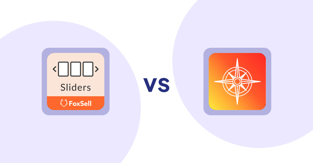 Shopify Product Display Apps: FoxSell Slider & Carousel vs Compass Navigation