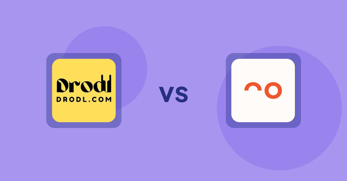 Shopify Product Display Apps: Drodl: Hide SoldOut Products vs. soona ‑ Content For Commerce